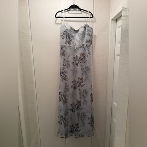 Jenny Yoo Drew Dress in Enchanted Forest Serenity Blue